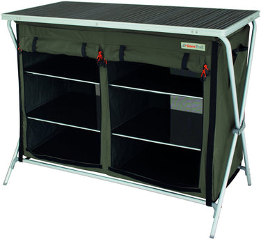 Eurotrail campingkast brocas 110 x 52 x 90 cm aluminium antraciet