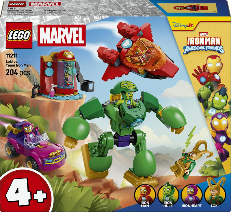 Afbeelding laden in galerijviewer, Lego ® ǀ marvel iron man en zijn fantastische vriendjes loki tegen team iron man - cadeau voor kinderen vanaf 4 jaar - 11211
