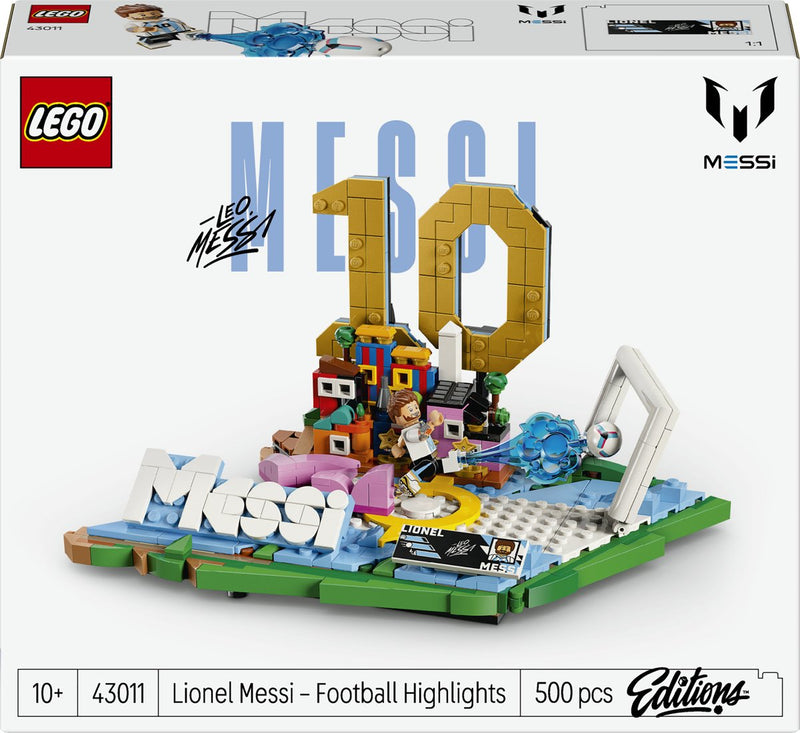 Laden Sie das Bild in Galerie -Viewer, Lego editions lionel messi – voetbalhoogtepunten bouwpakket en kinderkamer decoratie - 43011
