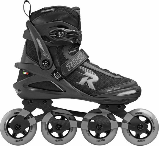 inline skates Pic softboot 82A zwart grijs maat 44