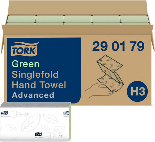 Tork 290179 handdoek zigzag 2-laags advanced groen 290179 (290179)