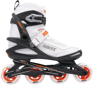 Roces icon x 80 skeelers - inline skates - wit oranje - maat 39
