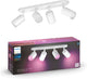 Philips hue fugato opbouwspot - wit en gekleurd licht - 4-spots - wit