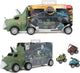 World of dinosaurs dinotruck met 3 pull-back auto's