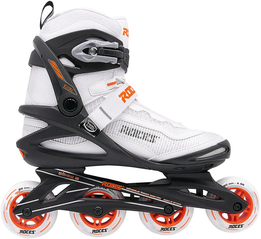 Roces icon x 80 skeelers - inline skates - wit oranje - maat 46