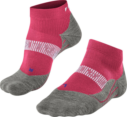 Falke ru4 cool short anti-blaar functioneel materiaal hardloopsokken dames rood - maat 39-40