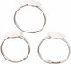 Creativ company ring voor de vinger verzilverd 3 stuks