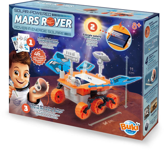 Buki france buki - marsrover op zonne-energie - constructiespeelgoed - voertuig op zonne-energie