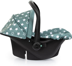 Bayer design - autostoeltje voor poppen, nordic green, sterren