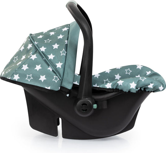 Bayer design - autostoeltje voor poppen, nordic green, sterren
