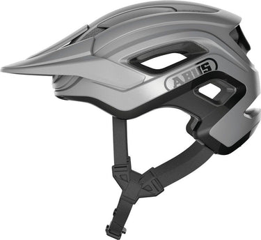 Abus fietshelm cliffhanger ti silver m - 54-58 cm - zilver - geschikt voor gebruik op mountainbikes - 325 g