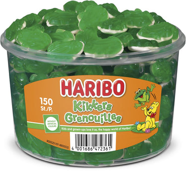 Haribo kikkers - snoep met schuim - 150 stuks silo