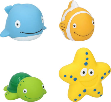 Eddy toys badspeeltjes zeedier (4 stuks)