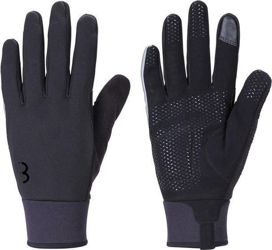 Bbb cycling controlzone fietshandschoenen winter - 5 - 10 ℃ - winddichte wielrenhandschoenen heren dames - sporthandschoenen - touchscreen compatibel - zwart - maat xxxl - bwg-36