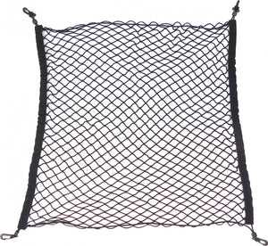 Carpoint kofferbaknet 75x85 cm – elastisch – met 4 haken – universeel – voor vastzetten bagage – polyester – auto accessoire