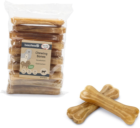 Beeztees kauwbot 10 stuks 12.5 cm - hondensnacks - kauwsnacks - voordeelverpakking