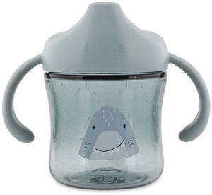 Trixie | tuitbeker met handvatten - mr. shark - gemakkelijk vast te pakken - lekvrij - tritan - vaatwasserbestendig - vanaf 4 maanden