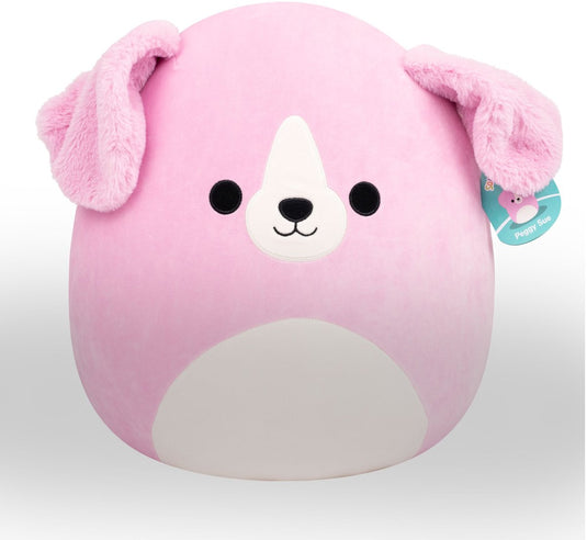 Jazwares squishmallows - large plush (peggy sue - pink golden retriever w white belly) - 40cm plush