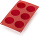 Lékué bakvorm 6 muffins - siliconen - red