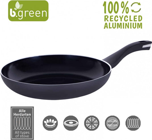 Berndes - b.green - koekenpan 28 cm - gerecycled aluminium - zilver
