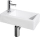 Differnz fonteinset helios - wit - incl. kraan - kraangat links