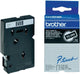 Brother p-touch tc-395 white on black 9mm