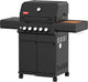 Grill guru burner 3 - gasbarbecue - 2x hoofdbrander - 1x infrarood - 1x zijbrander - 1x achterbrander - zwart