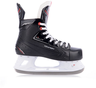 Tempish – volt-t – ijshockeyschaatsen – schaatsen heren – zwart – versterkte enkelcups high-grip rvs hockeyijzer – maat eu 41