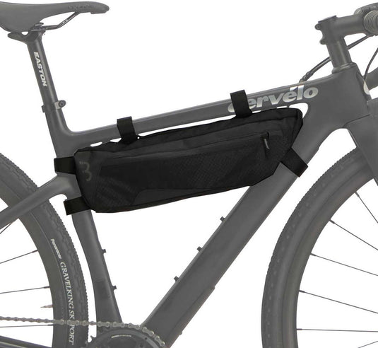 Bbb cycling frametas racefiets gravelbike 3 liter - waterbestendige bikepacking fietstas - verstelbaar - bikepacking tassen - middle mate small bsb-142