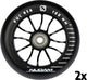 Nijdam stuntstep wielenset - spoked alu - zwart - 2 stuks