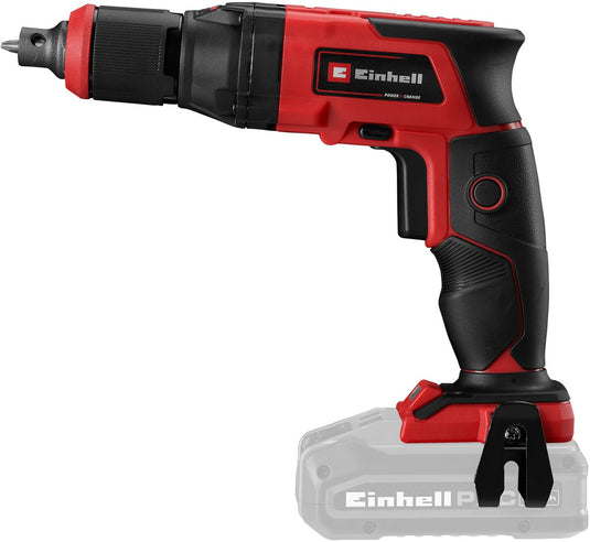 Einhell accu gipsplaat schroevendraaier te-dy 18 li solo - power x-change - 18 v li-ion - 4000 t min - diepteaanslag - continue werking - incl. koffer e-box s35 - excl. accu en lader