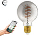 Eglo connect.z smart led lamp -e27 - ø 8 cm - smoke - rookglas - 2000k - dimbaar - zigbee