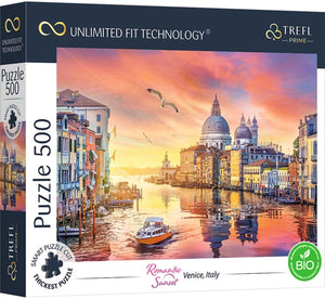 Trefl puzzel venetië 500 stukjes - kleurrijk karton fsc.