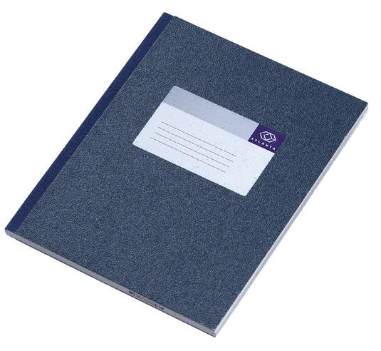 Atlanta djois notitieboek - 210 x 165 mm - gelijmd - 96 bld 192 blz - blauw - 1 stuk