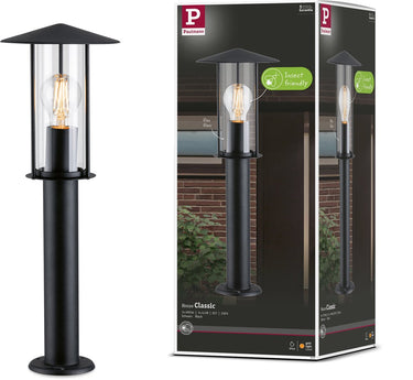 Paulmann bolderlamp classic insectvriendelijk ip44 500 mm 2200k 4,3w 420lm 230v zwart e27 metaal