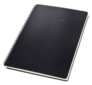 Sigel - spiraal notitieboek - conceptum - a4 - zwart - hardcover spiraal - 160 pagina's - ruit - 80 grams papier - si-co820