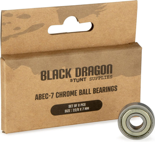 Black dragon kogellagers - 8 stuks - abec 7 - chrome