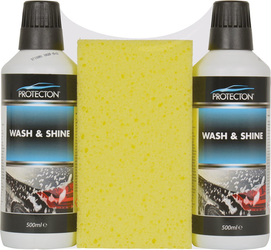 reinigingsset Wash Shine met spons 1 liter 3-delig