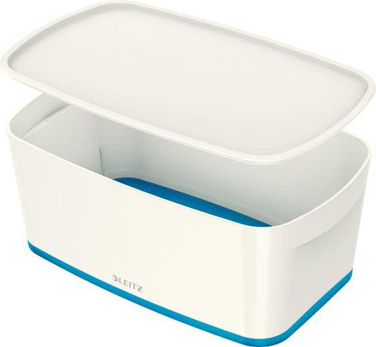 Leitz mybox® klein met deksel, opbergdoos - blauw wit