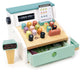 Tender leaf toys tender leaf marktdag - kassa met scanner - met accessoires - hout - 3 jaar