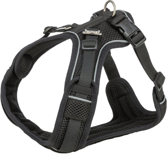 Trixie hondentuig premium flexmesh brede borst zwart