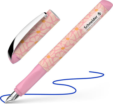 Schneider schrijfwaren schneider vulpen - glam - flowers - roze - m - s-167768