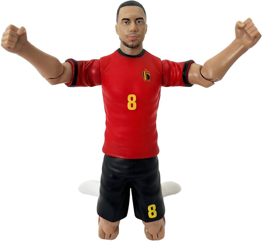 Megableu actiefiguur rode duivels - youri tielemans - voetbalpop met bewegende ledematen - officiële merchandise