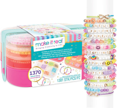 Make it real - diy juwelenkoffer to-go - koffer met 36 vakjes en 1370+ kralen