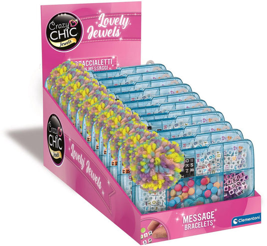 Clementoni crazy chic sieraden maken kralenset in opbergbox blauw