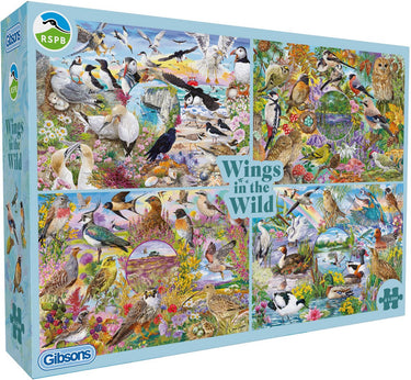 Gibsons - rspb: vleugels in het wild ( rspb: wings in the wild ) - janice daughters - 4×500xl stukjes - 48×34cm - legpuzzel voor volwassenen