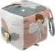 Jollein baby activiteitenkubus - lovely birds - polyester - sensorisch speelgoed