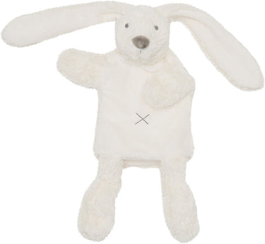 Happy horse konijn richie handpop knuffel - wit - baby cadeau
