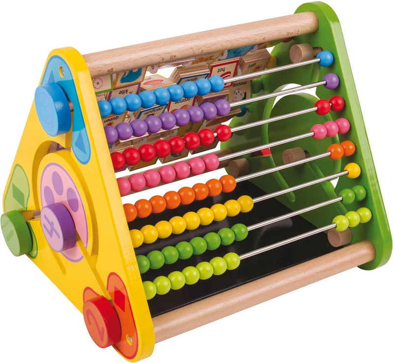 Afbeelding laden in galerijviewer, Bigjigs speelgoed telraam met letters en krijtbord - green toys
