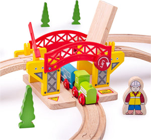 Bigjigs houten rails - hefbrug
